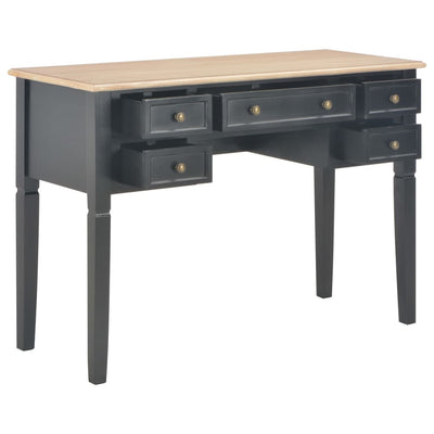 Writing Desk Black 109.5x45x77.5 cm Wood