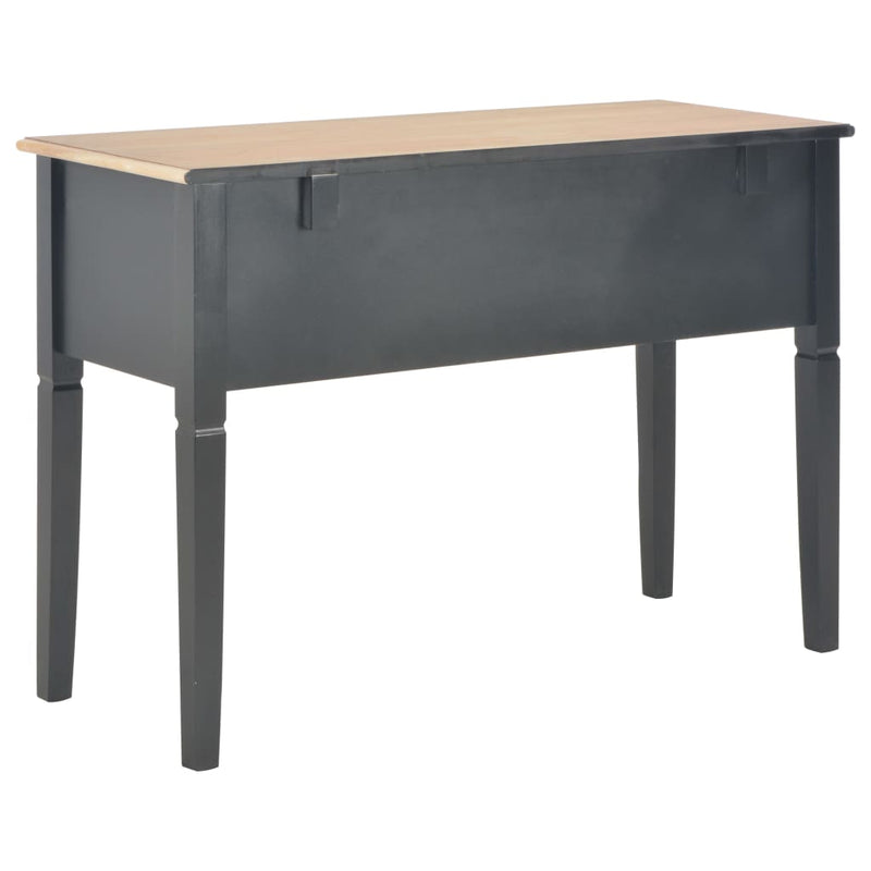 Writing Desk Black 109.5x45x77.5 cm Wood