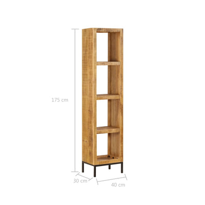 Bookshelf 40x30x175 cm Solid Mango Wood