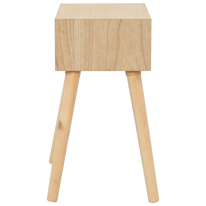 Bedside Table with a Drawer 44x30x58.5 cm Solid Pinewood