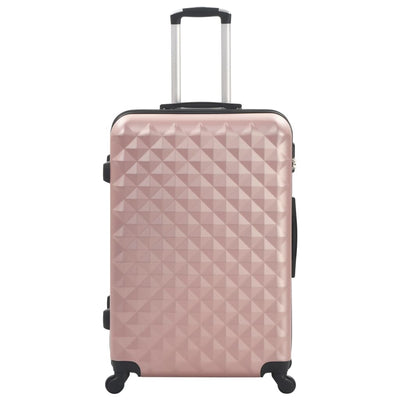 Hardcase Trolley Set 3 pcs Rose Gold ABS