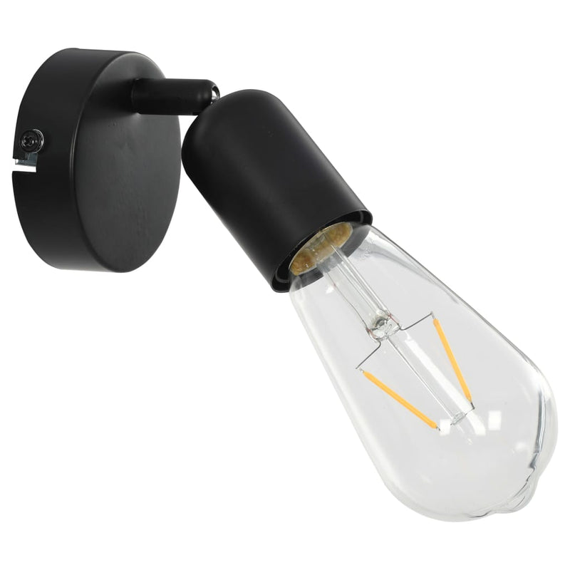 Spot Lights 2 pcs Black E27