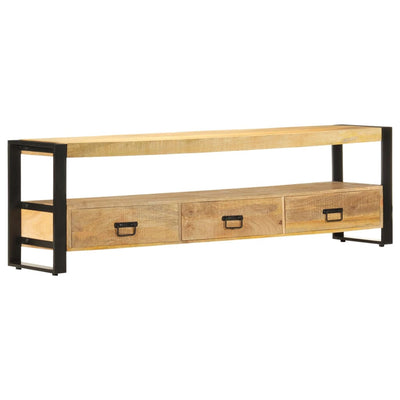 TV Cabinet 150x30x45 cm Solid Mango Wood