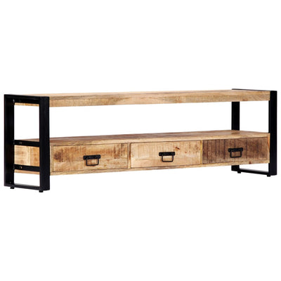 TV Cabinet 150x30x45 cm Solid Mango Wood