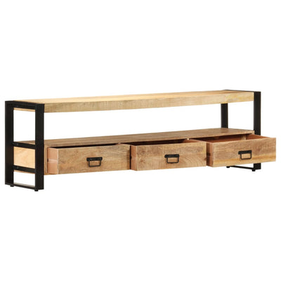 TV Cabinet 150x30x45 cm Solid Mango Wood