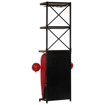 Tractor Wine Cabinet 49x31x172 cm Solid Wood Mango