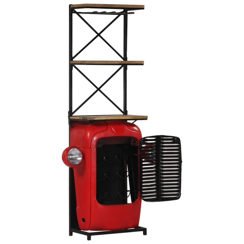 Tractor Wine Cabinet 49x31x172 cm Solid Wood Mango