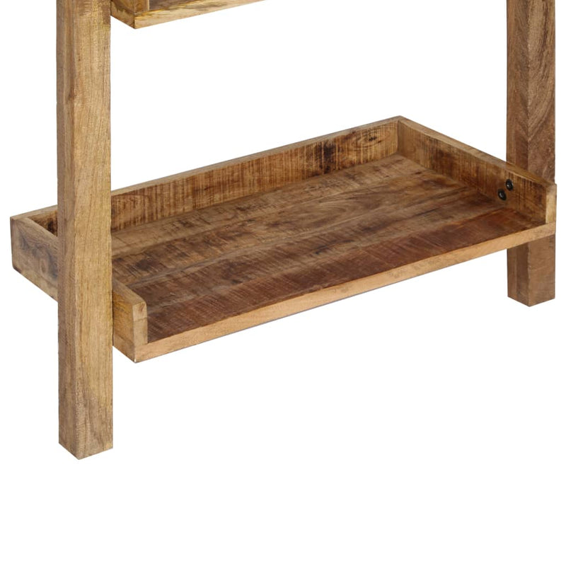 Ladder Shelf Brown 75x37x205 cm Solid Mango Wood