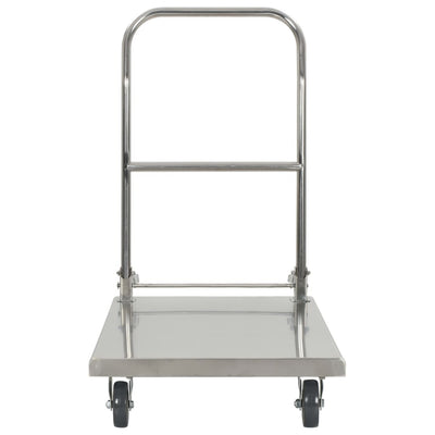 Platform Wagon Silver 82x53x86 cm Stainless Steel