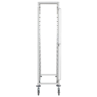 Kitchen Trolley for 16 Trays 38x55x163 cm Stainless Steel