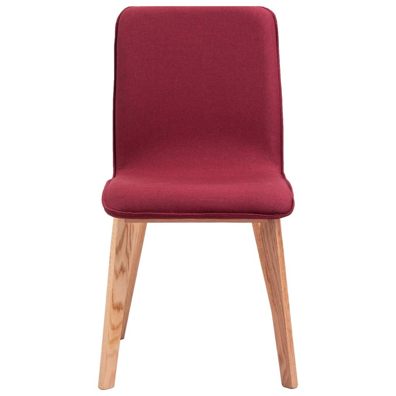 Dining Chairs 2 pcs Red Fabric