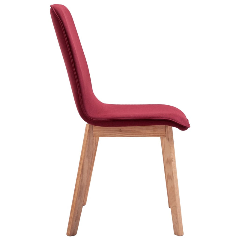 Dining Chairs 2 pcs Red Fabric