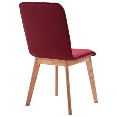 Dining Chairs 2 pcs Red Fabric