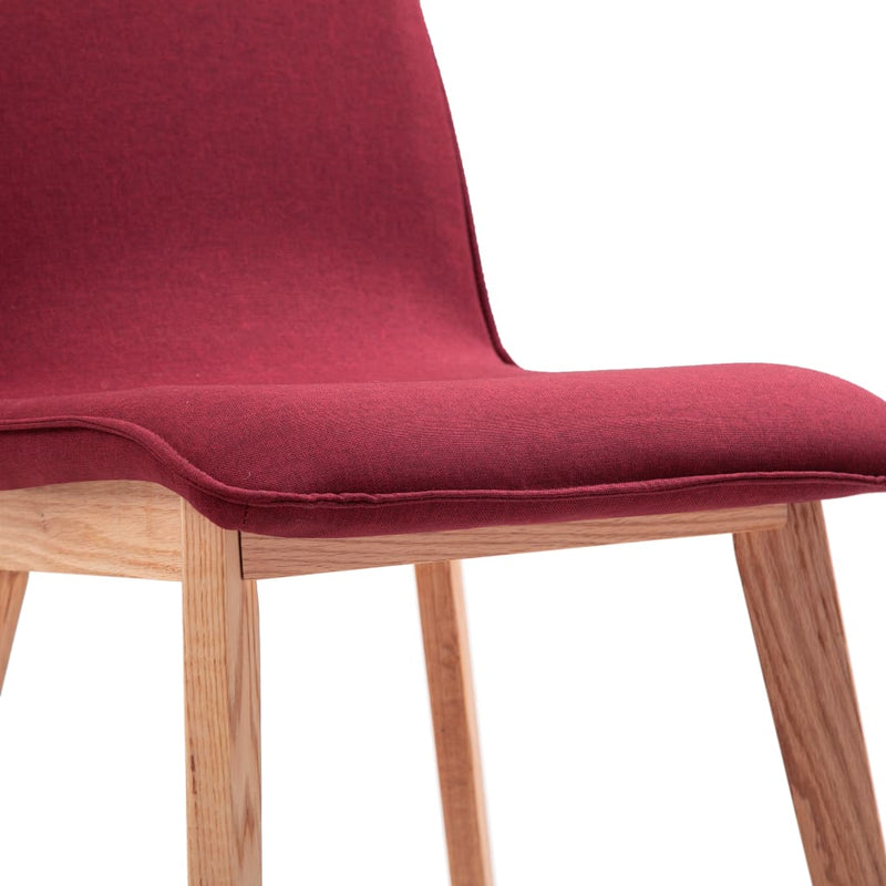 Dining Chairs 2 pcs Red Fabric