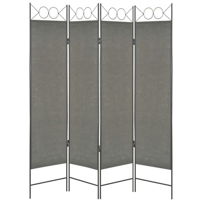 4-Panel Room Divider Anthracite 160x180 cm