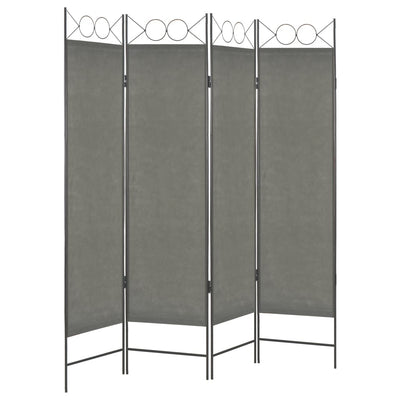 4-Panel Room Divider Anthracite 160x180 cm