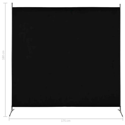 1 Panel Room Divider Black 175x180 cm