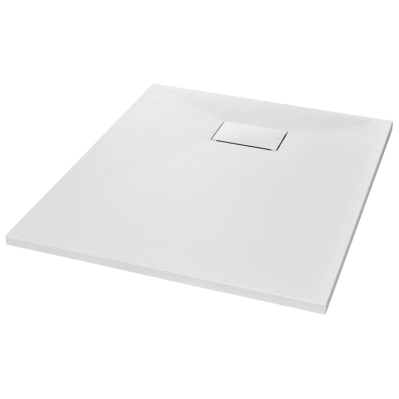 Shower Base Tray SMC White 90x70 cm