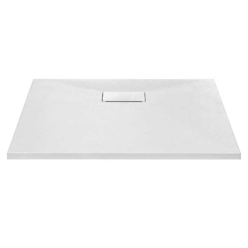 Shower Base Tray SMC White 90x80 cm