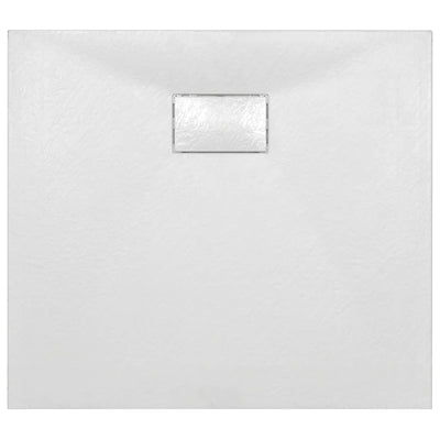 Shower Base Tray SMC White 90x80 cm