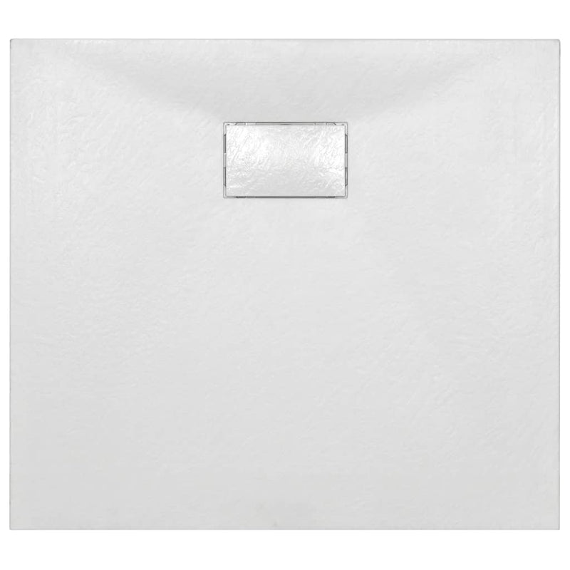 Shower Base Tray SMC White 90x80 cm