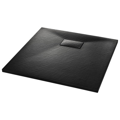 Shower Base Tray SMC Black 90x90 cm