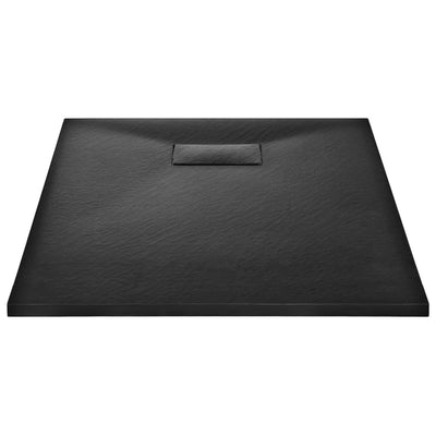 Shower Base Tray SMC Black 100x70 cm