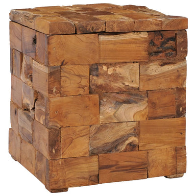 Storage Stool Solid Teak Wood