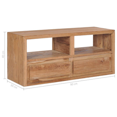 TV Cabinet 90x30x40 cm Solid Teak Wood