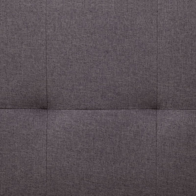 Sofa Bed with Two Pillows Taupe Polyester