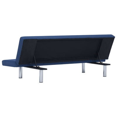 Sofa Bed Blue Polyester