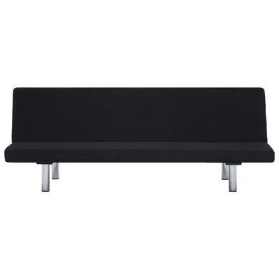 Sofa Bed Black Polyester