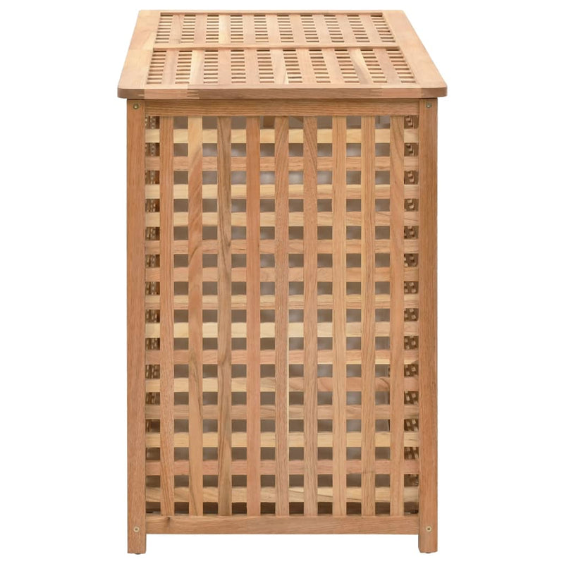 Laundry Bin 87.5x46x67 cm Solid Walnut Wood