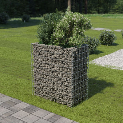 Gabion Raised Bed Galvanised Steel 90x50x100 cm