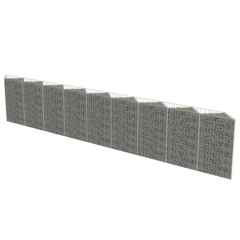 Gabion Wall Galvanised Steel 630x30x100 cm