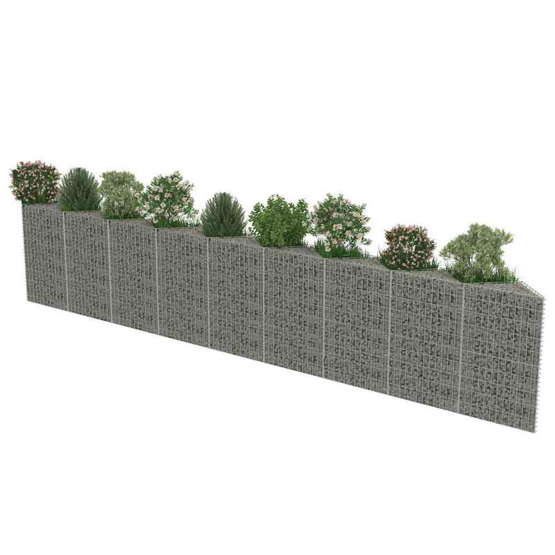 Gabion Wall Galvanised Steel 630x30x100 cm