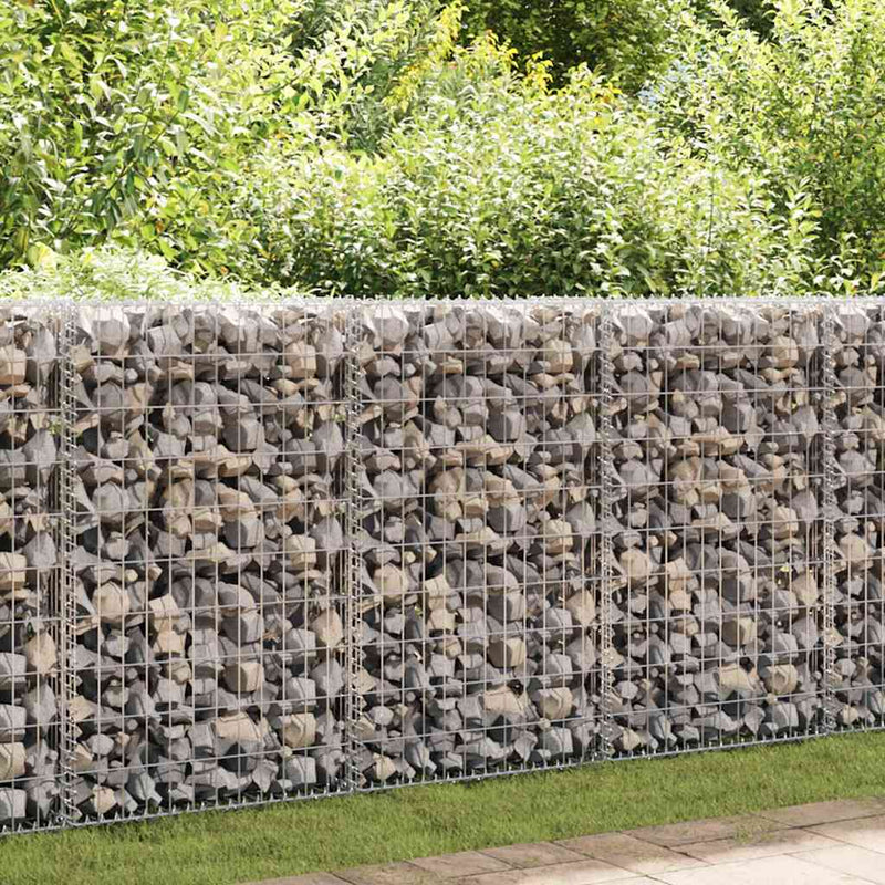 Gabion Wall Galvanised Steel 630x30x100 cm