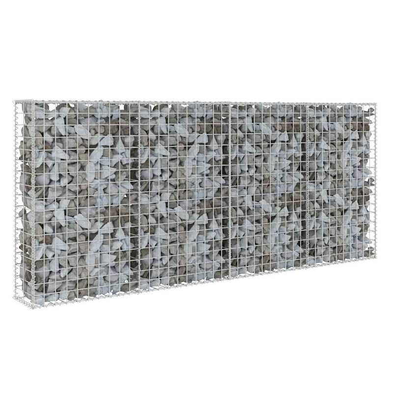 Gabion Wall with Covers Galvanised Steel 200x20x85 cm