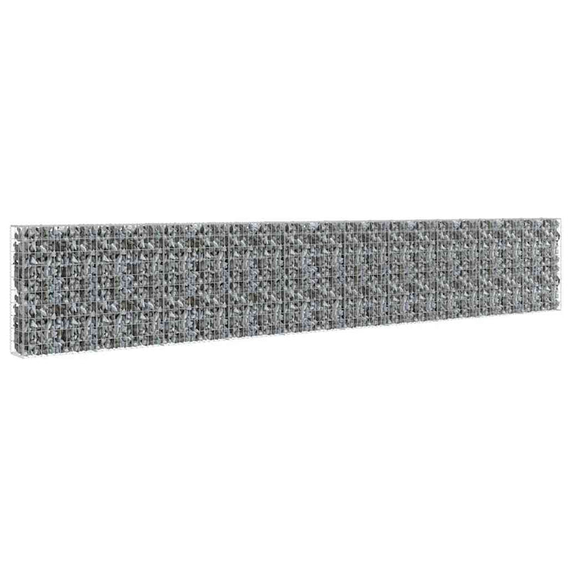 Gabion Wall with Covers Galvanised Steel 600x30x100 cm