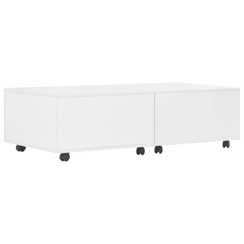 Coffee Table High Gloss White 120x60x35 cm