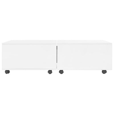 Coffee Table High Gloss White 120x60x35 cm