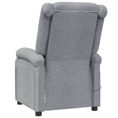 Massage Chair Light Grey Fabric