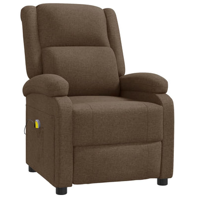 Massage Chair Brown Fabric