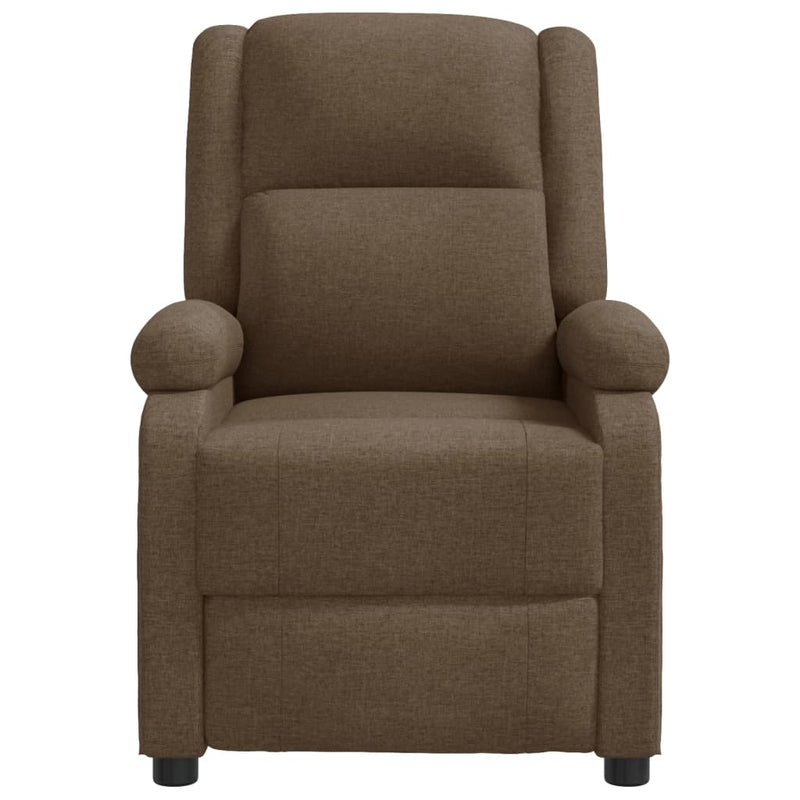 Massage Chair Brown Fabric