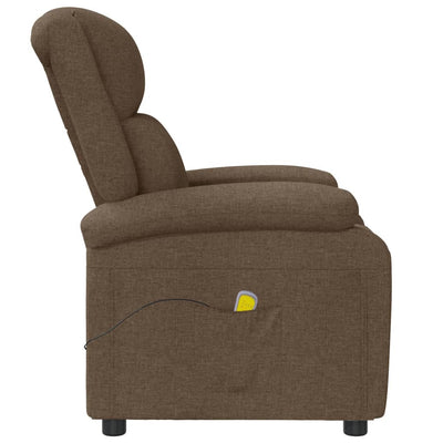 Massage Chair Brown Fabric