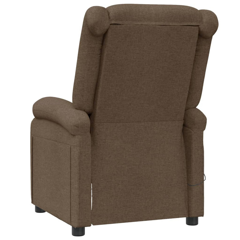 Massage Chair Brown Fabric