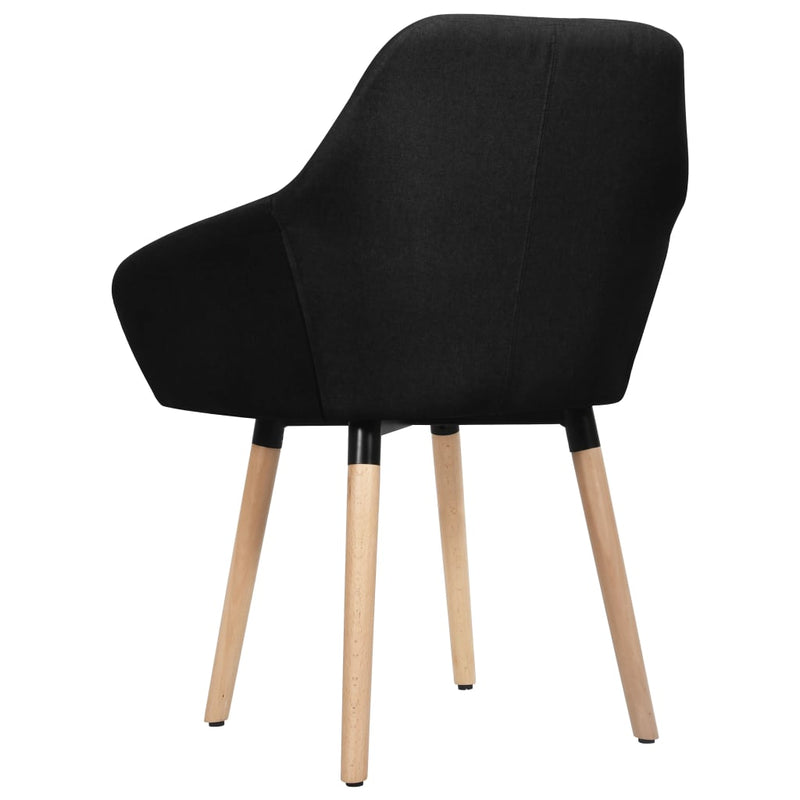 Dining Chairs 2 pcs Black Fabric