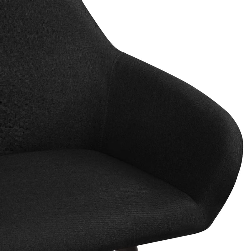 Dining Chairs 2 pcs Black Fabric