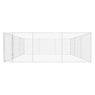 Outdoor Dog Kennel Galvanised Steel 570x570x185 cm