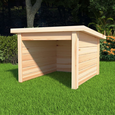 Lawn Mower Garage 92x104x59.5 cm Solid Pine Wood 19 mm